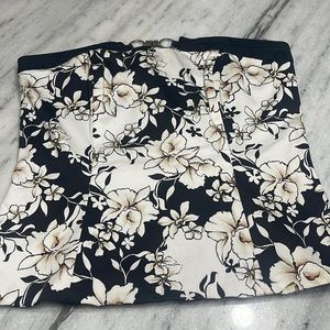 🎄Strapless top zip back